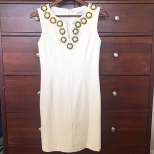 Carmen Marc Valvo white dress